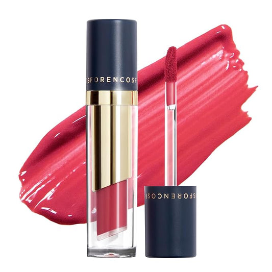 FORENCOS Long Lasting Waterproof Lip Stain Liquid Lipstick, Velvet Matte, Longwear, High Pigmentation, Tattoo Lips, Weightless, Smudge-proof, Non-Sticky, Korean Lip Tint Stain Makeup (36 Razzle)