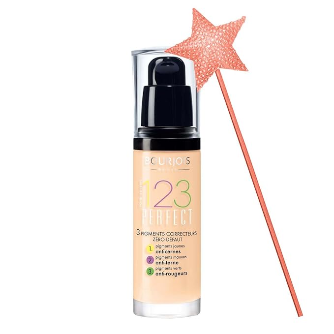 Bourjois Fond de Teint 123 Perfect Foundation for Women, # 51 Vanille Clair, 1 Ounce