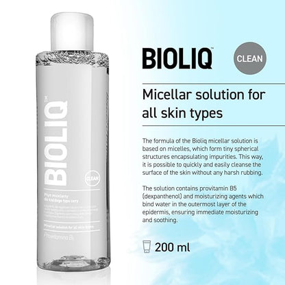 Clean Micellar Solution - Gentle Skin Cleanser with Provitamin B5 & Moisturizing Agents, Paraben-Free Formula for Smooth Complexion - 200 ml