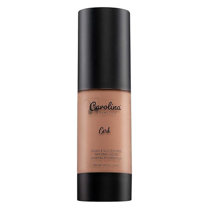 Foundation in Cork Shade Plant-Based - Hydrating, Pore-Minimizing & Buildable Coverage - Vegan, Non-GMO, Paraben-Free - 1oz
