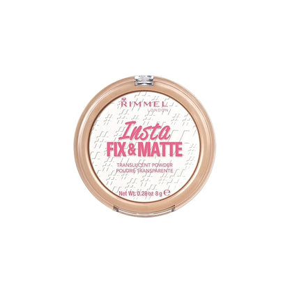 Rimmel Insta Fix & Matte Setting Powder, Translucent, 0.28 Ounce