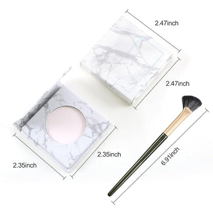 Erinde White Face Highlighter Makeup Palette, Matte Highlighters Makeup Powder, Illuminator Highlighter Baked Powder for Cheeks, Collarbone & Nose, Long-lasting Natural Shiny, 04 Bright White