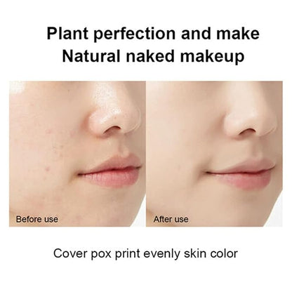 Mushroom Head Air Cushion BB Cream Even Skin Tone Makeup Base PrimerConcealer Lasting Nude Makeup Moisturizing Brightening Pigment CC Liquid Foundation (B-lvory)