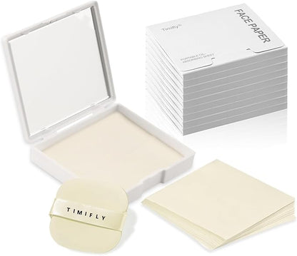 Facial Blotting Papers with Organizer, 1000 pieces Gardenia oil blotting sheets, long-lasting oil control (Cape Jasmine)