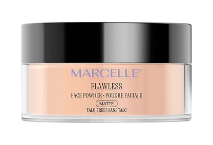 Marcelle Loose Setting Face Powder, Translucent, Talc-Free, Mattifying, Natural & Smooth Finish, Flawless Complexion, Long-Lasting, Hypoallergenic, Fragrance-Free, Cruelty-Free, 1.94 Oz.