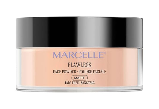 Marcelle Loose Setting Face Powder, Translucent, Talc-Free, Mattifying, Natural & Smooth Finish, Flawless Complexion, Long-Lasting, Hypoallergenic, Fragrance-Free, Cruelty-Free, 1.94 Oz.