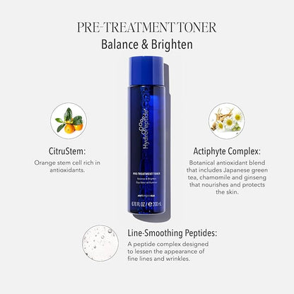 HydroPeptide Solar Defense Face SPF 30 Sunscreen, Tinted (1.7 Fl Oz) & Pre-Treatment Toner (6.76 Fl Oz) Bundle