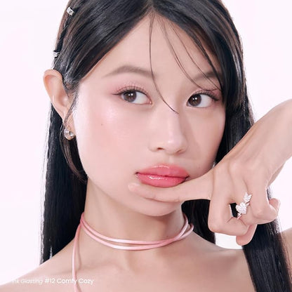 Peripera Ink Glasting Lip Gloss, Non-Sticky, Gloss Shine, 4XL Wand for Easy Application, Korean Lip Gloss, Fuller Looking Lips, Buttery Soft, Long Lasting Lip (012 COMFY COZY)