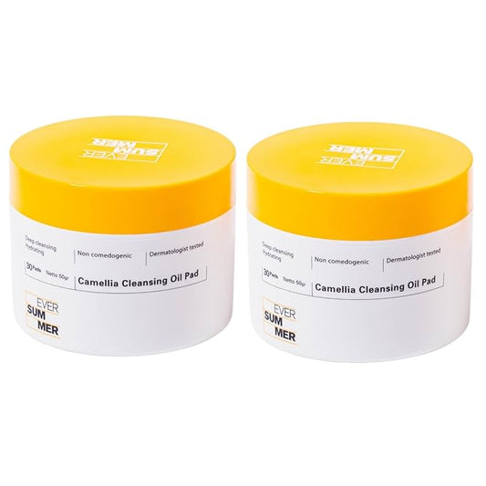 Daily Cleansing Oil for Face & Eye Makeup Remover Pads, Safe for Acne Prone & Sensitive Skin - Clinically Tested, 30pads (Pack of 2)
