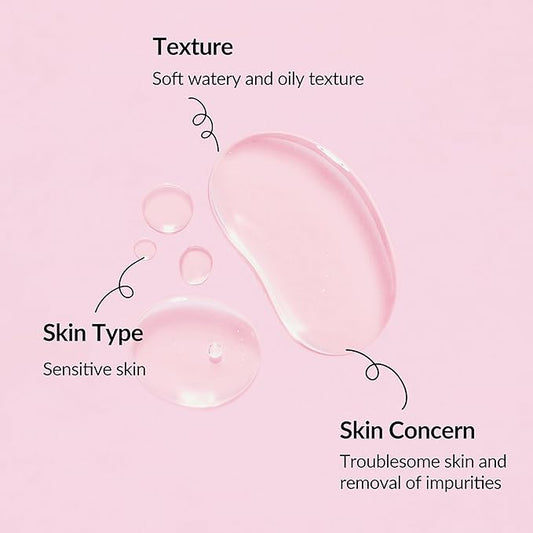 Whamisa Organic Flowers Cleansing Oil, Face Cleanser, Postbiotic-Rich Makeup Remover for Deep Cleansing, Pore Care, Rolling, Fermented, Easy Clean (260ml)