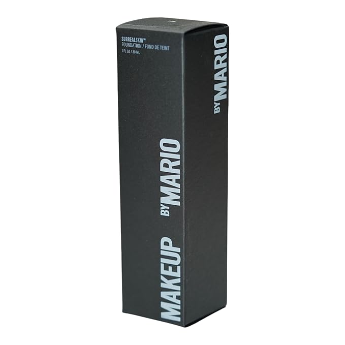 MAKEUP BY MARIO SurrealSkin Liquid Foundation, Liquid Formula, Vegan, Long-wearing coverage, Hydrating, Natural Finish, Size 30 mL (28W - dark deep with warm undertone)