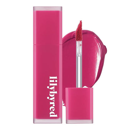 lilybyred Mood Liar Velvet Tint | Korean Moody Matte Lip Stain, Creamy Velvet Texture, Blurring Soft-Focus Effect, Highly Pigmented, Smudge-Proof, Long-Lasting, 0.14 oz. (05 Immature Cherry)