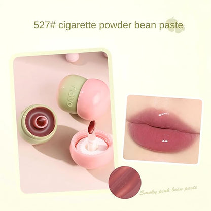Novo Lip Stain & Mirror Shine Lip Glaze - Waterproof Lip Tint, Glossy & Matte Finish, Hydrating Non-Sticky, Shattered Mirror Effect, White Pondflower Seed Oil, Jelly-Like Gloss for Long-Lasting Wear