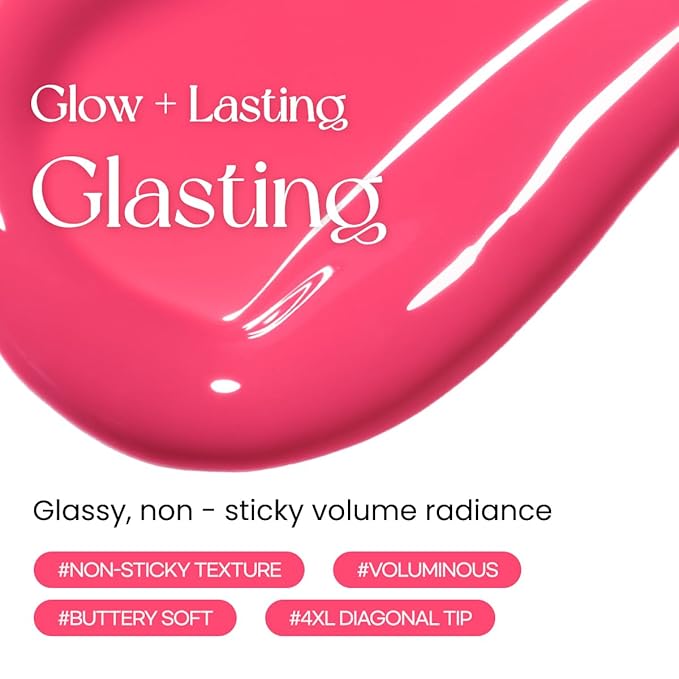 Peripera Ink Glasting Lip Gloss, Non-Sticky, Gloss Shine, 4XL Wand for Easy Application, Korean Lip Gloss, Fuller Looking Lips, Buttery Soft, Long Lasting Lip (014 FIND JOY)