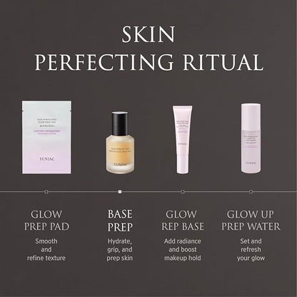 Skin Perfecting Protective Base Prep (1.35 fl oz) - Grip Primer, Skin Perfecting Korean Makeup Base. Silicone Free Serum texture Base for Glowing and Long-Lasting Makeup