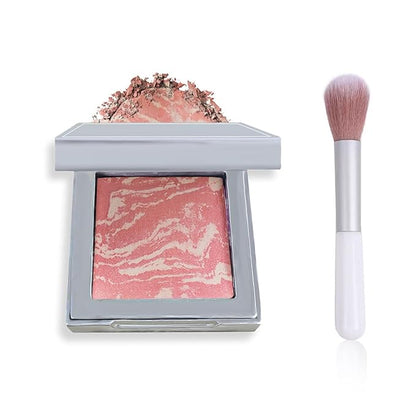 Face Blush Foundation Natural Brightening Silky Moisturizing Sodium Hyaluronate Bakery Crafted Glittering Powder