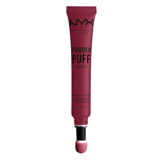 NYX PROFESSIONAL MAKEUP Powder Puff Lippie Lip Cream, Liquid Lipstick - Prank Call (Burgundy)
