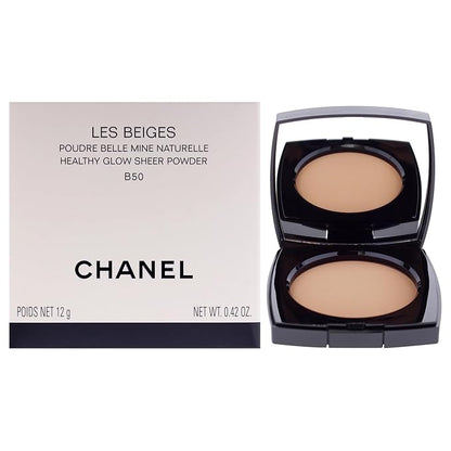 Les Beiges Healthy Glow Sheer Powder - B50 Dark-Medium With Neutral Undertone by Chanel for Women - 0.42 oz Powder