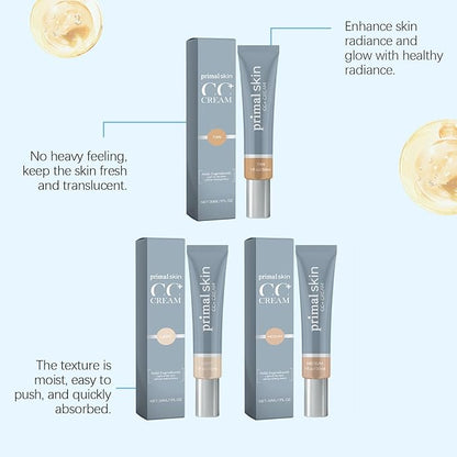 Primal Skin CC Cream for Women, Lightweight Moisturize Cc Cream, Liquid Foundation Makeup 1.8 Fl Oz/30ml (Medium-1PCS)