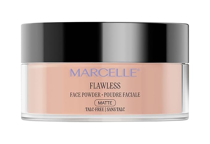 Marcelle Loose Setting Face Powder, Medium Translucent, Talc-Free, Mattifying, Natural & Smooth Finish, Flawless Complexion, Long-Lasting, Hypoallergenic, Fragrance-Free, Cruelty-Free, 1.94 Oz.