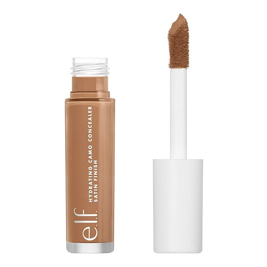 e.l.f. Hydrating Camo Concealer, Covers Blemishes & Under-Eye Circles, Full-Coverage & Delivers A Satin Finish, Vegan & Cruelty-Free, Tan Neutral