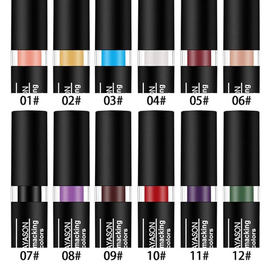 12 Colors Vivid Vampire Matte Lipstick Set Long Lasting Waterproof Velvet Lip Stick for Party, Masquerade, Cosplay, Halloween Makeup