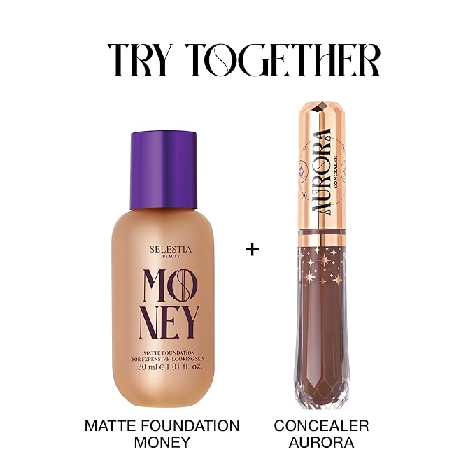 Money Liquid Matte Foundation – Long-Lasting, Natural Looking & Buildable Coverage – For Combination, Dry, Oily Skin – Lightweight & Moisturizing (Truffle)