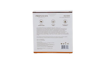 Profusion Cosmetics Petal Perfect Lip and Cheek Cream Blush, Multi Use Cream for Intense Colourpop and Soft Tinted Lips and Cheeks. (Pretty Poppy (Peach), 1)