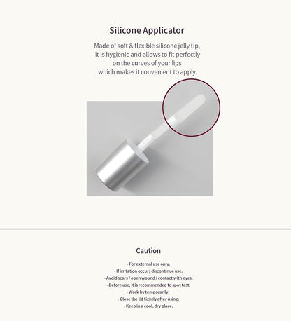 Heart Percent Dote On Mood Top Coating Lip Plumper, High-Shine Glossy Finish Cool to Warm Tone Changing Lip Gloss 01. Warm Changer