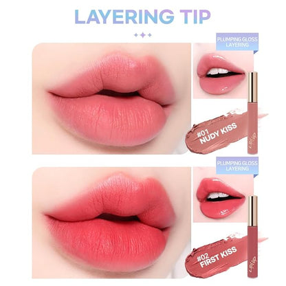 Lip Plumping Gloss,Spicy Lip Lip Gloss, Moisturizing & Glimmer Glow Lip Gloss