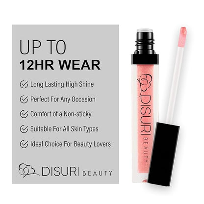 Shimmer Lip Gloss - Non-Sticky Girls Gloss - Long Lasting High Shine - 0.7 FL Oz Gloss for Girls & Women - Cruelty Free - (Baby Sue: S15)