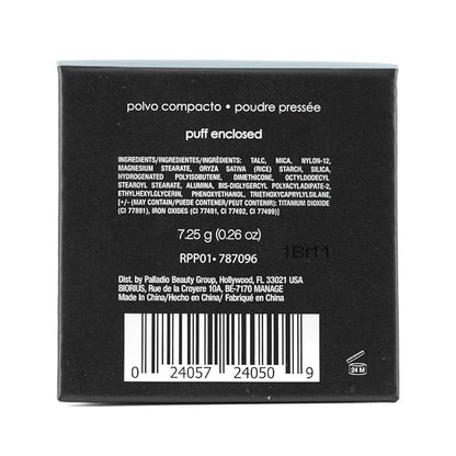 Palladio, Pressed Rice Powder with Mirror Mattifying Makeup Setting that Lasts All Day Instantly Absorbs Oil Works alone or with makeup, Translucent, 0.26 Ounce