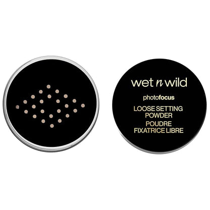 wet n wild Photo Focus Loose Baking Setting Powder, Highlighter Makeup, Suitable for All Skin Tones, Banana