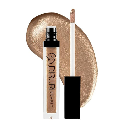 Shimmer Lip Gloss - Non-Sticky Girls Gloss - Long Lasting High Shine - 0.7 FL Oz Gloss for Girls & Women - Cruelty Free - (Toast to Life: S14)