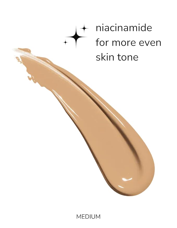 Emani Youth Defense Foundation with Hyaluronic Acid - Anti-Aging, Full Coverage - Protects Face and Brightens Skin Discoloration, Medium