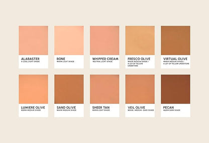 PRIMROSE PICTURE PERFECT FOUNDATION, Medium to Full Coverage with Flawless Finish, Paraben Free, Cruelty Free, Made in the USA. 0.42 oz/12 g (Sheer Tan)