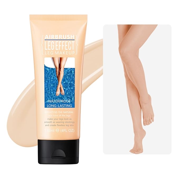 Leg Makeup Waterproof, Smooth Legs, Fade the Skin Color of Legs, Effectively Cover the Scars of Legs and Body, Long-Term Body Foundation Make-up