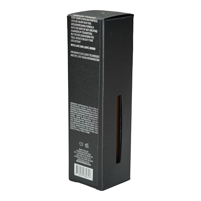 MAKEUP BY MARIO SurrealSkin Liquid Foundation, Liquid Formula, Vegan, Long-wearing coverage, Hydrating, Natural Finish, Size 30 mL (19C - medium dark with cool undertone)