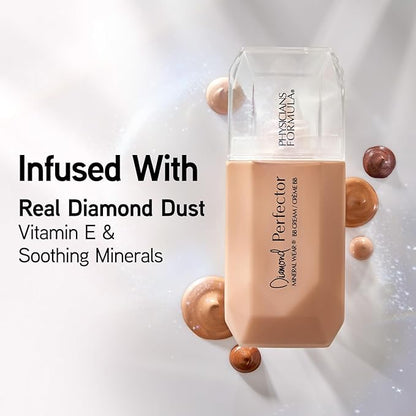 Physicians Formula Mineral Wear®Diamond Perfector BB Cream, 10 in 1 Skin Perfecting Beauty Balm, Lightweight & Luminous Finish - Deep to Rich (Pack of 2)