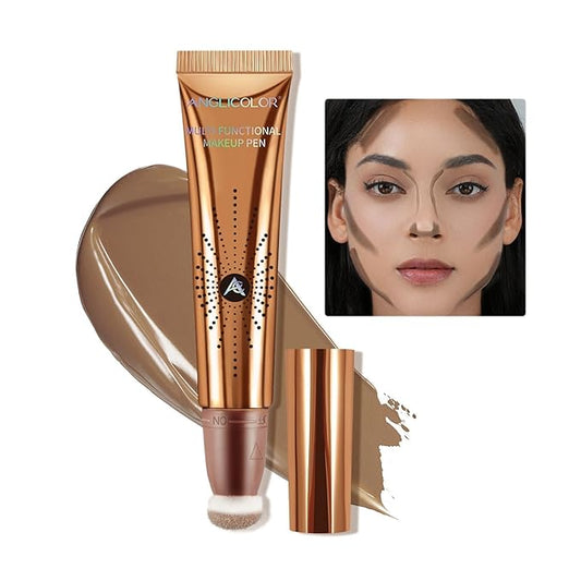 Contour Stick Beauty Wand, Liquid Contour Beauty Wand, Smooth, Lightweight, Liquid Bronzer Wand For A Naturally Sculpted Look, Vegan & Cruelty-Free (04#FAIR/LIGHT,12ML)