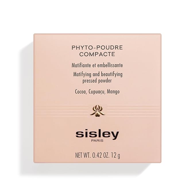 Sisley Paris Phyto-Poudre Compact, 1 Rosy - Mattifying, Beautifying Pressed Powder - Visibly Blurs Wrinkles & Fine Lines - Buildable Coverage - All Skin Types - Includes Powder Puff