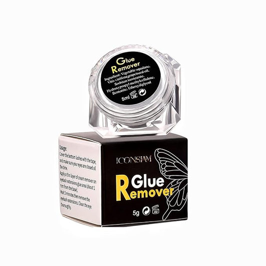 Eyelash Extension Remover Cream, Gentle Lash Remover Cream, Eyelash Adhesive Remover, Low Irritation Cream for Sensitive Skin (Glue remover-cream(5g))