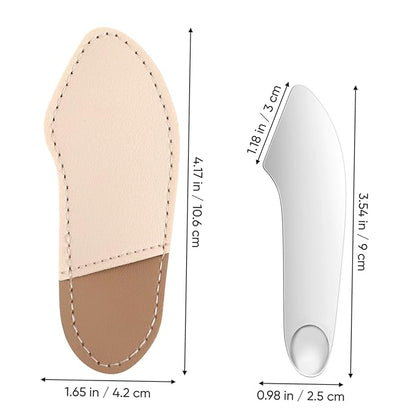 FRCOLOR Makeup Spatula Professional Foundation Spatula Stainless Steel Foundation Palette Mixer Facial Cosmetic Tool for Makeup Application and Mixing