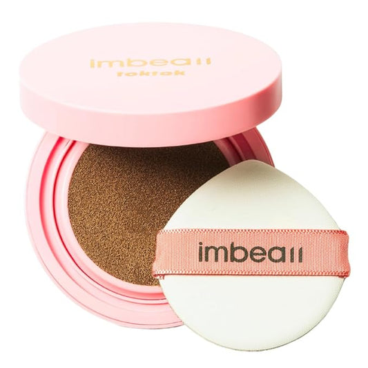 Toktok Glow Cushion Foundation, Dark Shades, Melanin rich skin, Buildable coverage,luminous finish, diamond powder, glacial water, vitamin, Korean makeup(#11 CINNAMON, 0.42 Fl Oz)