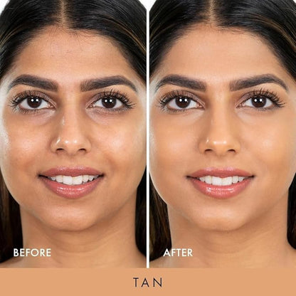 Wander Beauty Nude Illusion Liquid Foundation - Tan - Medium to Full Coverage Foundation - Natural Makeup with Vitamin E & Macadamia - Nude Skin Finish Blurs & Conceals - Travel-Friendly - 1.01 fl oz