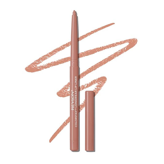 Revlon Colorstay Lip Liner with Built-In Sharpener, Valentine's Day Makeup Gifts for Women, Longwear Rich Colors, Smooth Application, 685 Natural, 0.01 oz