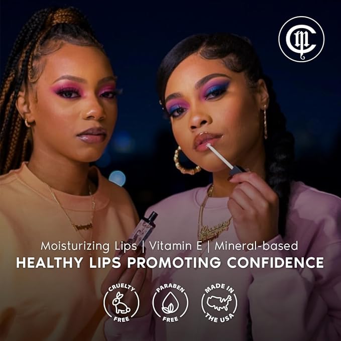 LipMatic Quiet Storm LipShine- Moisturizing Vitamin E Lip Makeup for Women, Beeswax and Natural Organic Ingredients, Long-Lasting Lip Gloss, High-Definition Shine Finish, Cruelty & Paraben Free