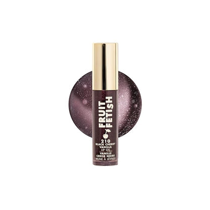 Milani Fruit Fetish Lip Oil with Vitamin E for Instant Hydration, Fruit Extract Infused Lip Treatment and Moisturizing Lip Gloss - Black Cherry Vanilla