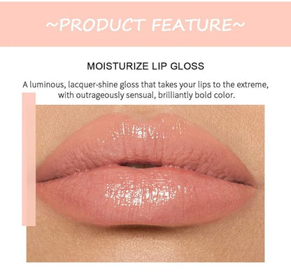 6PCS Lip Oil Light Lipgloss Set, Moisturizing Hydrating Lip Glow Oil Lip Gloss Kit High Shine Lip Plumping Glass Finish Lip Gloss Liquid Lipstick for Women (Set B)