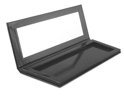 Empty Customizable Makeup Palette with Mirror and 10 Metal Stickers – Medium Size for Eyeshadows, Highlighters and Blushes
